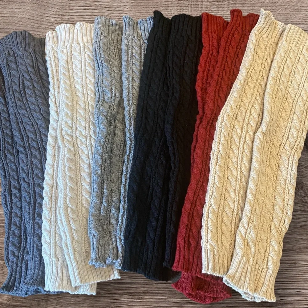 🌟🌟BACK IN STOCK!!🌟🌟20” Cable Knit Tall Leg Warmers